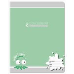 Cahier d'écriture 17x22cm 32P 90g Double Ligne 3/10 Agrafées coloris aléatoires CONQUÉRANT