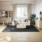 vidaXL Tapis shaggy noir 240x305 cm polyester