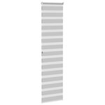 vidaXL Store zèbre gris clair largeur du tissu 50 9 cm polyester