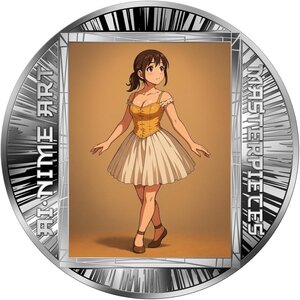 Pièce de monnaie en Argent 500 Francs g 15.57 (1/2 oz) Millésime 2025 AI-nime Art Masterpieces LITTLE DANCER OF FOURTEEN YEARS (PRÉCOMMANDE)