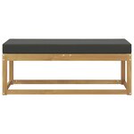 vidaXL Banc de Jardin Blanc 115 x 43 x 45 cm Bois d'Acacia Massif