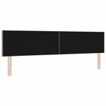 vidaXL Tête de lit avec des lumières à LED Réglable Taupe 200 cm tissu