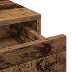 vidaXL Table de Toilette avec tiroir Bois ancien 79 x 41 x 140 cm