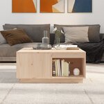 vidaXL Table basse 80x81x36 5 cm Bois massif de pin
