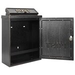 vidaXL Boîte aux lettres murale Bronze 29 x 13 x 41 cm Aluminium coulé