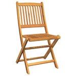 Ensemble Bistro de Jardin 3 pièces en Acacia vidaXL