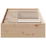 vidaXL Lit de jour sans matelas 75x190 cm bois de pin massif