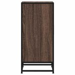 vidaXL Buffet chêne marron 35 5x35x76 cm bois d'ingénierie et métal