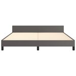 vidaXL Cadre de lit sans matelas gris 160x200 cm similicuir