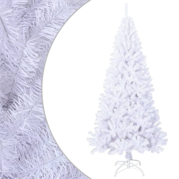 vidaXL Arbre de Noël artificiel avec branches épaisses blanc 240cm PVC
