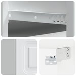vidaXL Cabinet de chevet mural avec tiroir Blanc 34 5 x 33 x 20 cm