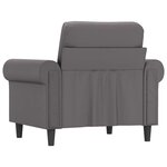 vidaXL Fauteuil Gris 60 cm Similicuir
