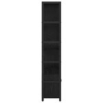 vidaXL Étagère Chêne noir 80 x 30 x 155 5 cm Bois d'ingénierie