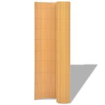 Vidaxl clôture de jardin double face pvc 150 x 500 cm jaune