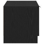 vidaXL Meuble TV Noir 80 x 35 x 36.5 cm Bois d'ingénierie