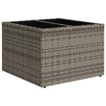 vidaXL Ensemble de canapé de jardin Gris polyrotin