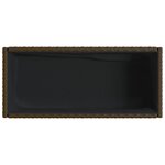 vidaXL Jardinière avec étagère marron résine tressée