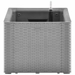 vidaXL Lit surélevé de jardin avec système d'arrosage Gris 100x43x33cm