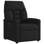 vidaXL Fauteuil inclinable Noir Tissu