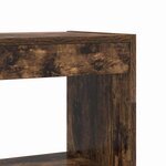 vidaXL Bibliothèque Chêne fumé 80 x 30 x 198 cm Bois d'ingénierie