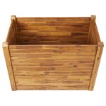 vidaXL Lit surélevé de jardin 110x60x84 cm Bois massif d'acacia