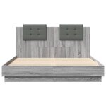 vidaXL Cadre de lit sans matelas sonoma gris 120x200 cm