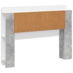 vidaXL Cabinet de Tête de Lit Gris béton Bois d’ingénierie
