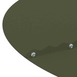 vidaXL Anneau de jardin plat vert olive de 40/70 cm en acier de