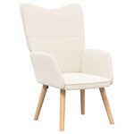vidaXL fauteuil Crème 62 x 67 x 95 5 cm Tissu Sherpa