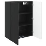 vidaXL Armoire Murale Noir 66 x 34 5 x 90 cm Bois d'ingénierie