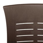 vidaXL Chaises inclinables de jardin lot de 2 Plastique Moka