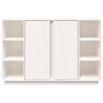 vidaXL Buffet Blanc 120x35x80 cm Bois massif de pin