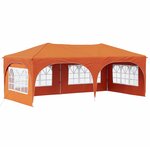 vidaXL Tente de fête pop-up 575 x 288 x 245 cm Orange Tissu Oxford