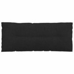 vidaXL Coussin de Dos Noir 120 x 19 x 50 cm tissu