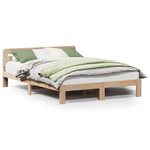 vidaXL Cadre de lit sans matelas 140x190 cm bois de pin massif