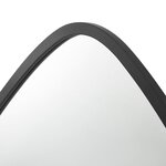 Miroir mural forme arrondie 64 x 60 cm noir mat 03_0007904