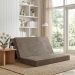 vidaXL Canapé-lit pliable 140 x 67 x 45 cm Gris clair