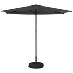 vidaXL Parasol de jardin avec base 270 x 270 cm Polyester