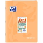 Cahier piqûre EASYBOOK Pastel 24 x 32 cm 96p 90g grands carreaux coloris aléatoire OXFORD