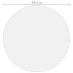 vidaXL Protecteur de table mat Ø 90 cm 2 mm PVC