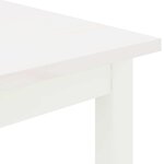 vidaXL Table basse Blanc 100 x 50 x 45 cm Bois de pin massif