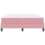 vidaXL Lit à ressorts avec matelas Rose 140 x 190 cm tissu