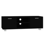 vidaXL Meuble TV Noir 120x40 5x35 cm Bois d'ingénierie