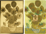 Monnaie SUNFLOWERS Vincent Van Gogh 1/1000 Oz Medaille Or