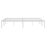 vidaXL Cadre de lit métal sans matelas blanc 150x200 cm