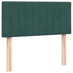 vidaXL Sommier à lattes de lit et matelas vert foncé 80x220 cm velours