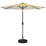 vidaXL Parasol de jardin avec lampes LED 270 x 270 cm Polyester