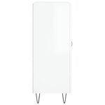 vidaXL Buffet Blanc brillant 69 5x34x90 cm Bois d'ingénierie