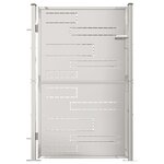 vidaXL Portail de jardin 100x150 cm Acier inoxydable