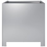 vidaXL Jardinière 40x40x40 cm acier inoxydable